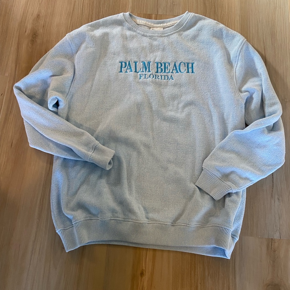 Palm Beach Florida Men's Light Gray Crewneck Sweater